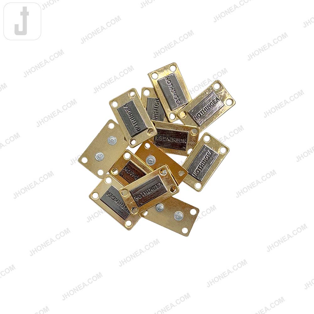 Simple Square Shaped Metal Clothing Accessory for Wallets/Bags