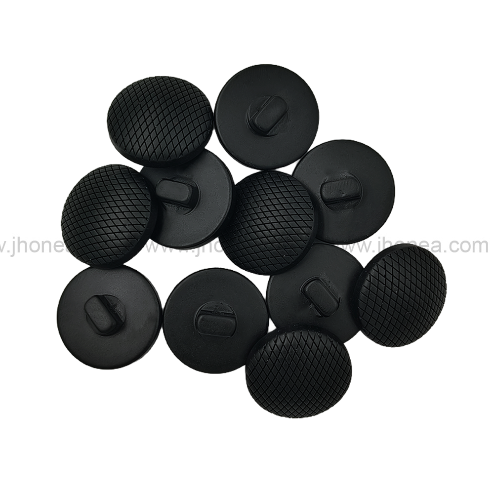 Fashionable Round Shape Black Polyester Blazer/Coat Button