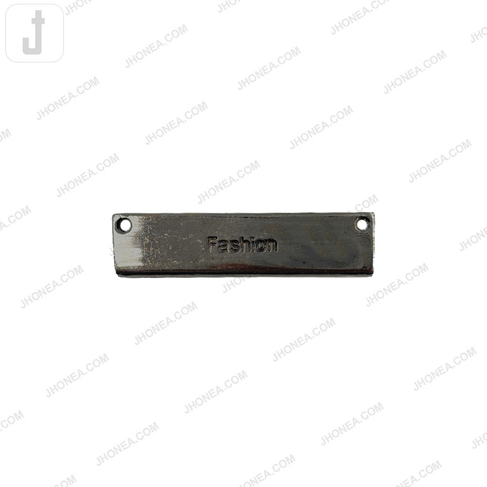 Durable Black Nickel Alloy Fashion Metal Tag for Bags