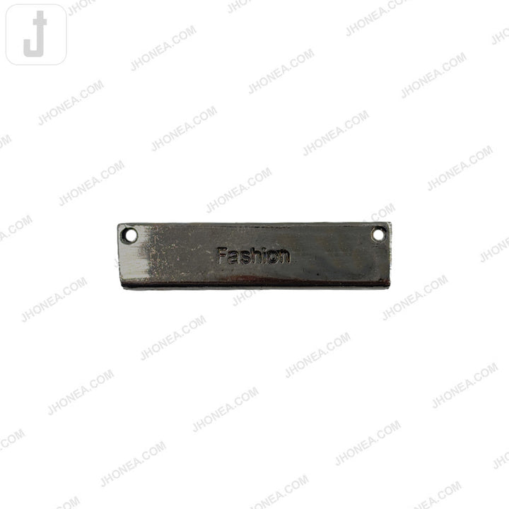 Durable Black Nickel Alloy Fashion Metal Tag for Bags