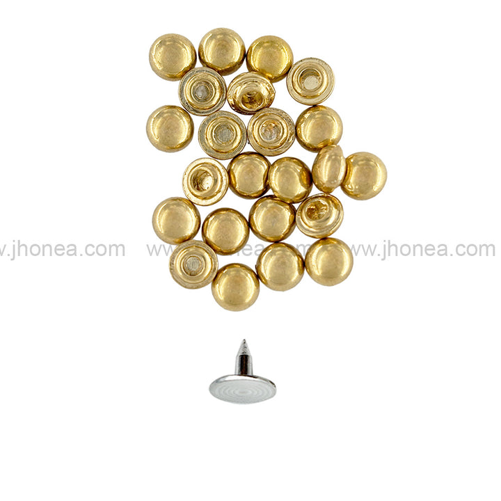 Round 6mm Dome Rivet Fastener Studs for Jeans/Jackets