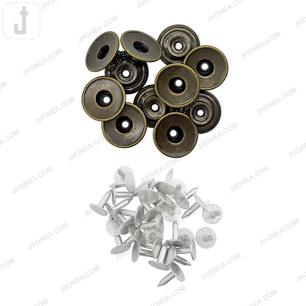 Vintage Round Antique Finish Denim Jacket Buttons