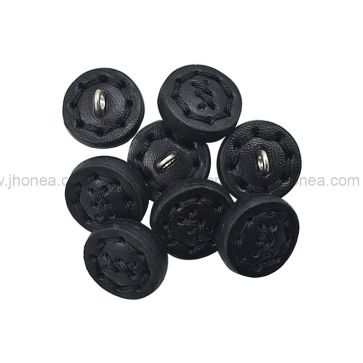 Fancy 17mm(28L) PU Leather Downhole Loop Buttons