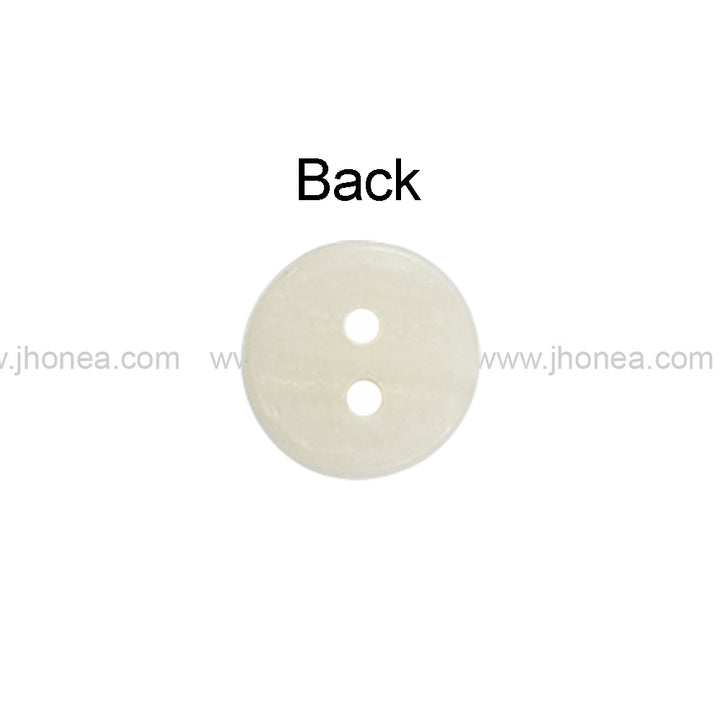 Smooth Pearlescent 2-Hole Poly Buttons for Clothing