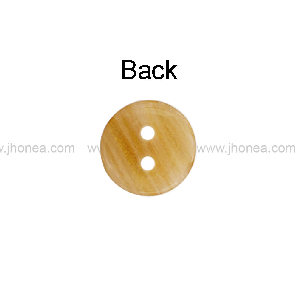 Smooth Pearlescent 2-Hole Poly Buttons for Clothing