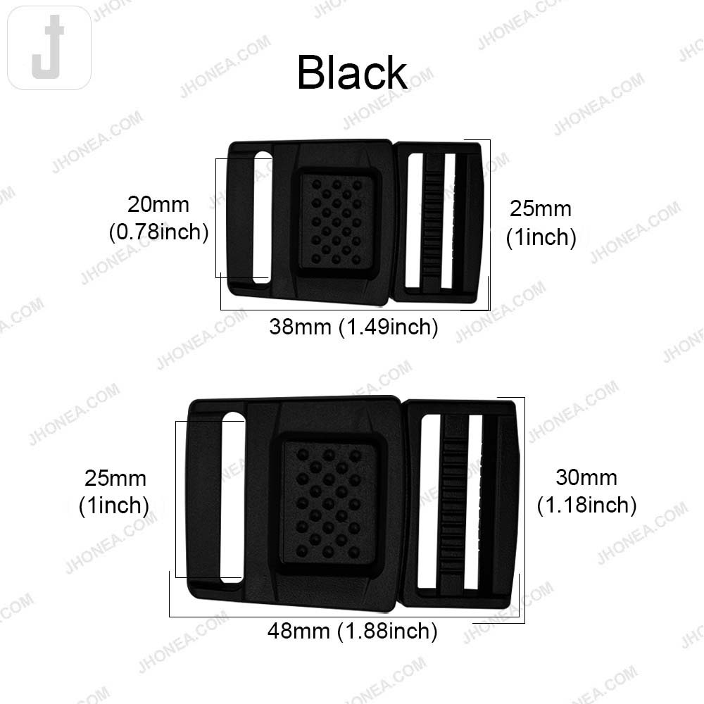 Classic Center Press Release Plastic Belts Buckle for Bags