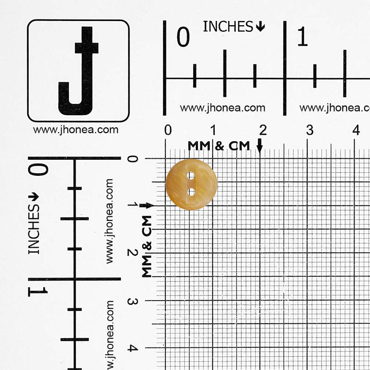 Smooth Pearlescent 2-Hole Poly Buttons for Clothing