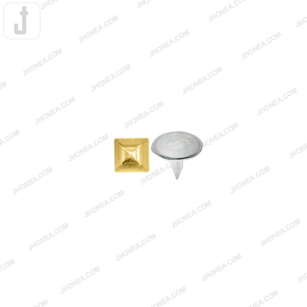 Golden Pyramid Shape 6mm Rivet Stud Fastener