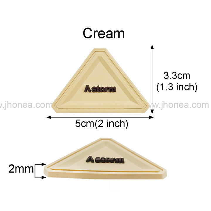 Eye-Catching Triangle Decorative Silicone Patch