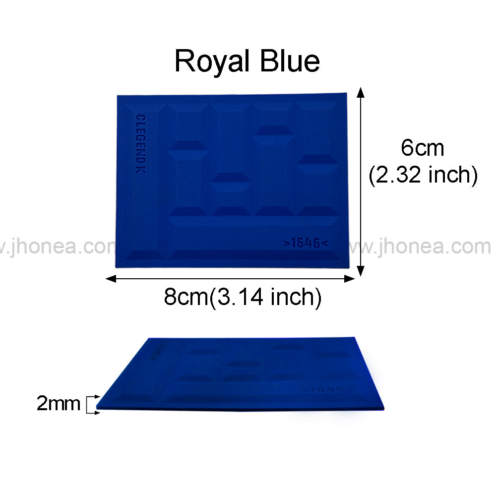 Geometric Pattern Rectangle Silicone Patch for Bags