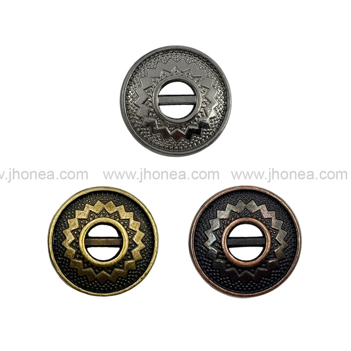Very Unique Structure Engraved Design Metal Shirt Buttons
