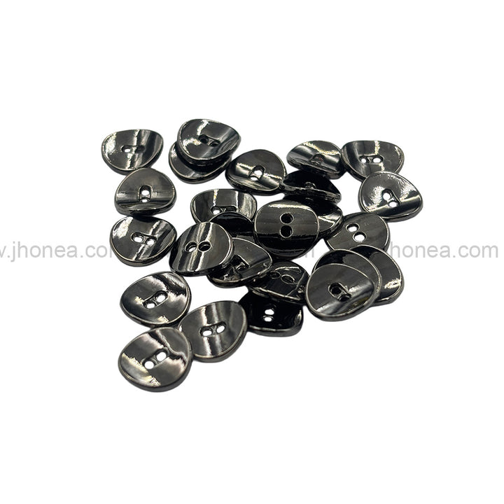 Fashionable Round Shape with Curvy Structure Metal Button