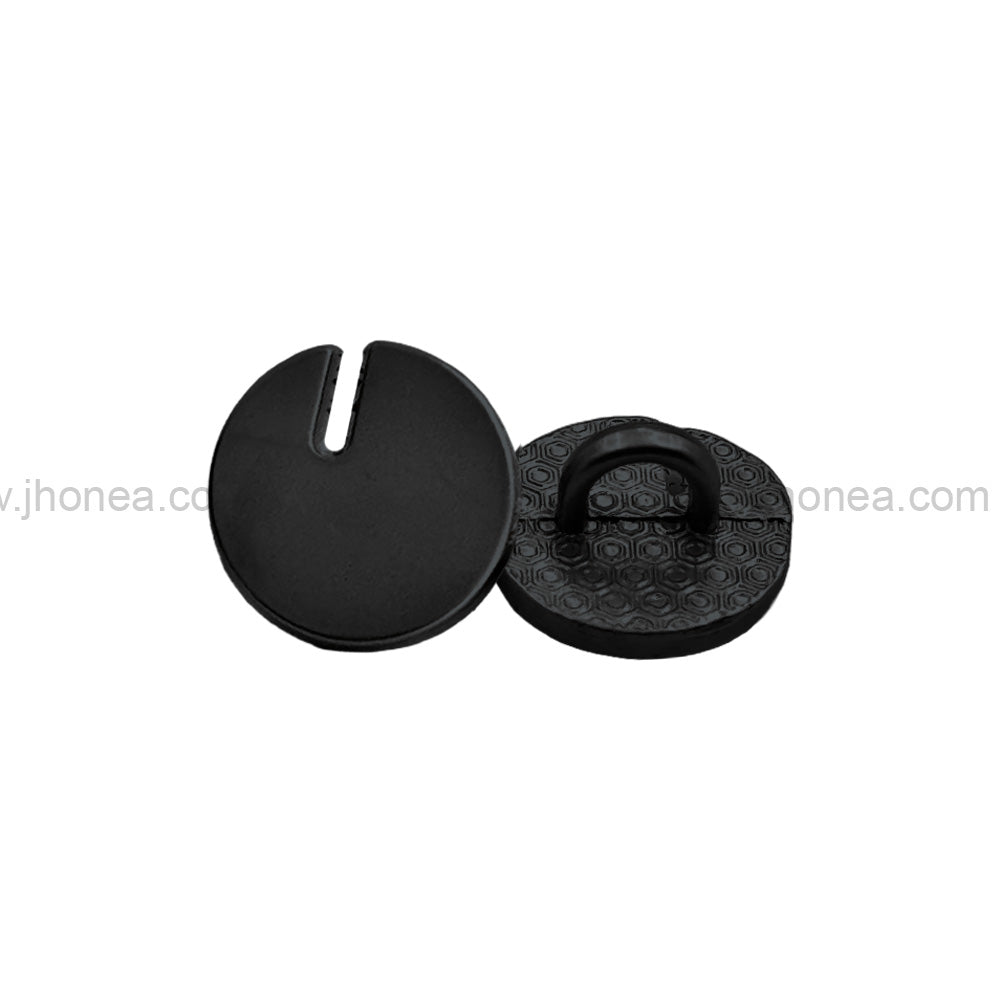 Classic 10mm Cutting Edge Design Matte Finish Metal Button