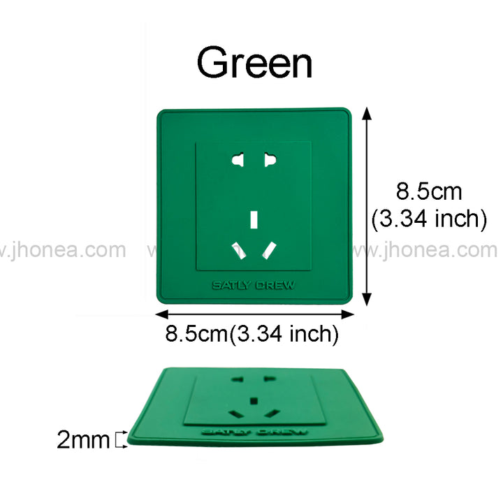 Decorative Square Silicone Patch for Clothing with Socket Design