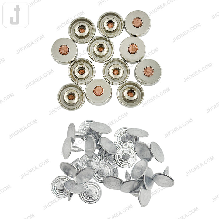 Stylish Shiny Finish Rivet Fastener Studs for Jeans/Skirts