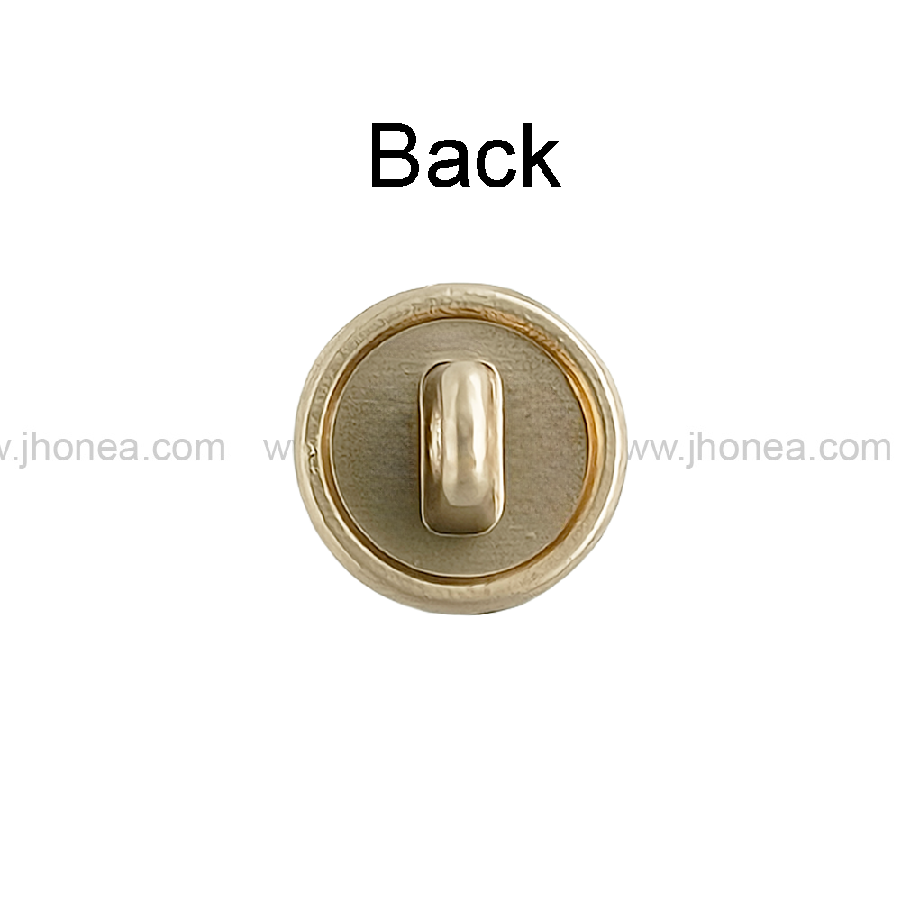 Round Shape with Chain-Like Design Rim Pearl Button