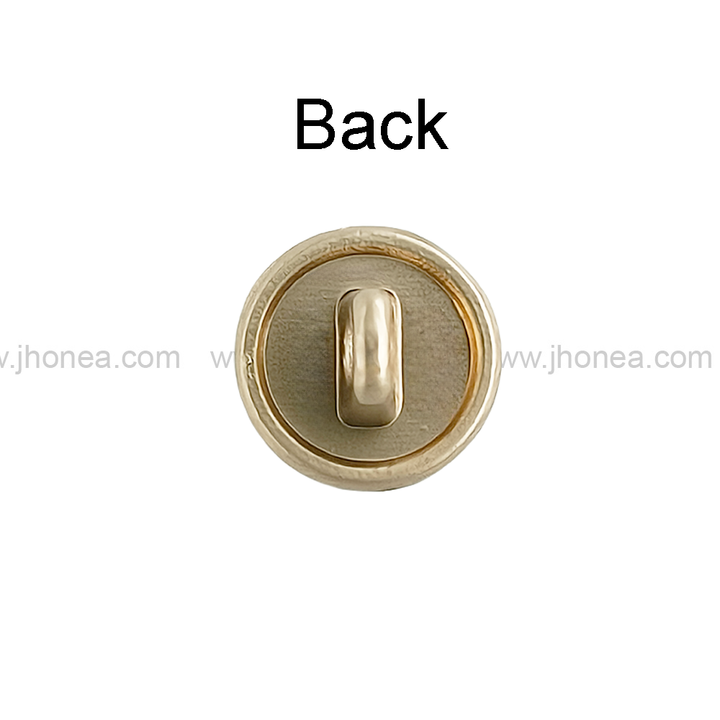 Round Shape with Chain-Like Design Rim Pearl Button