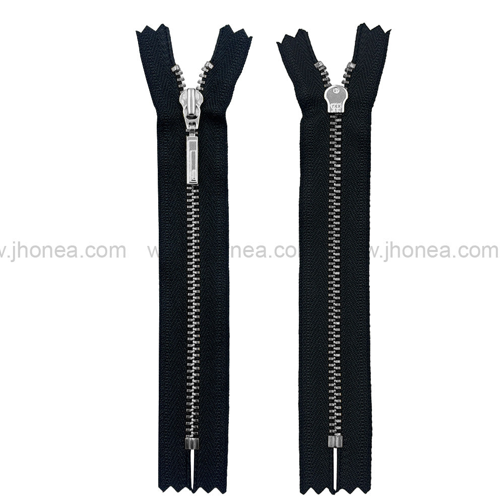 Premium Quality #3 Number Silver Decorative YKK Metal Zipper for Hoodies & Jackets