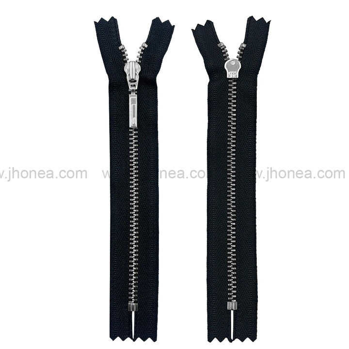 Premium Quality #3 Number Silver Decorative YKK Metal Zipper for Hoodies & Jackets