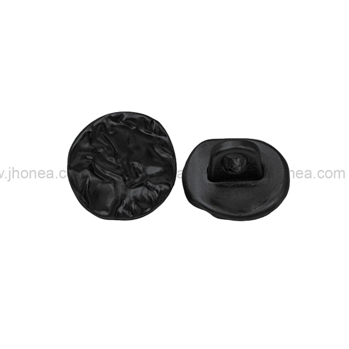Round Shape Textured 10mm(16L) Classic Metal Shank Button