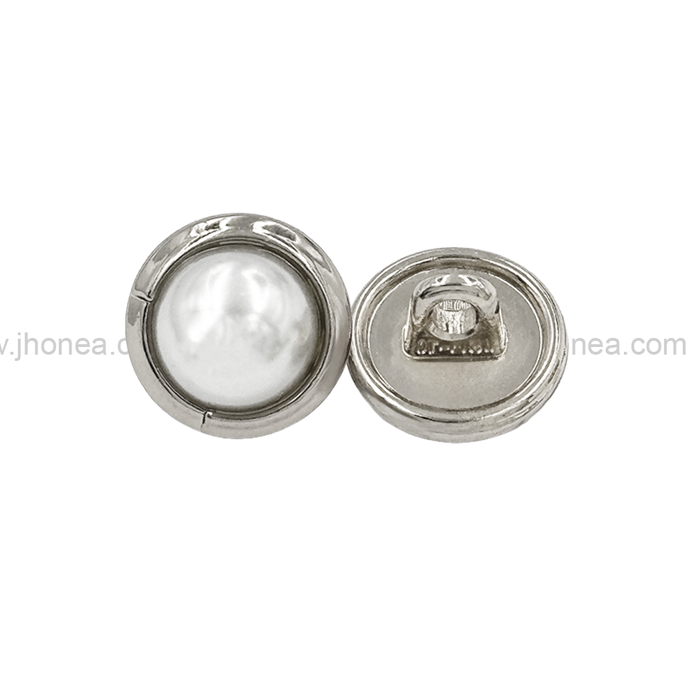 Shiny & Classy Round Shape Premium Quality Pearl Metal Button