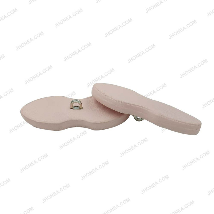 Elegant PU Leather Down loop Buttons for Coats/Knitwear