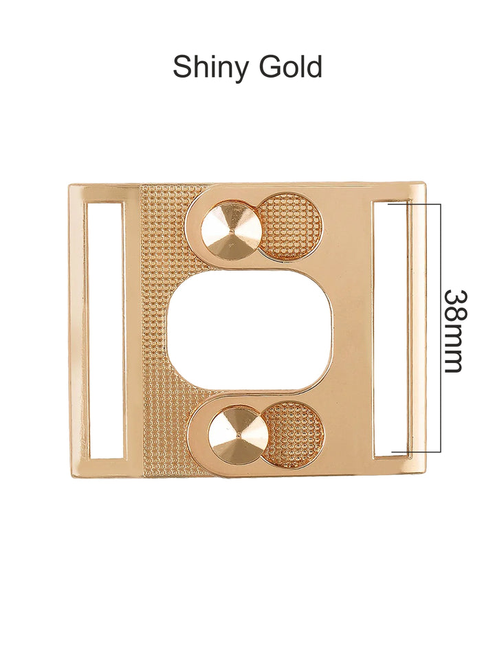 Premium Double Slot Interlocking Metal Closure Clasp Buckle for Bags/Belts