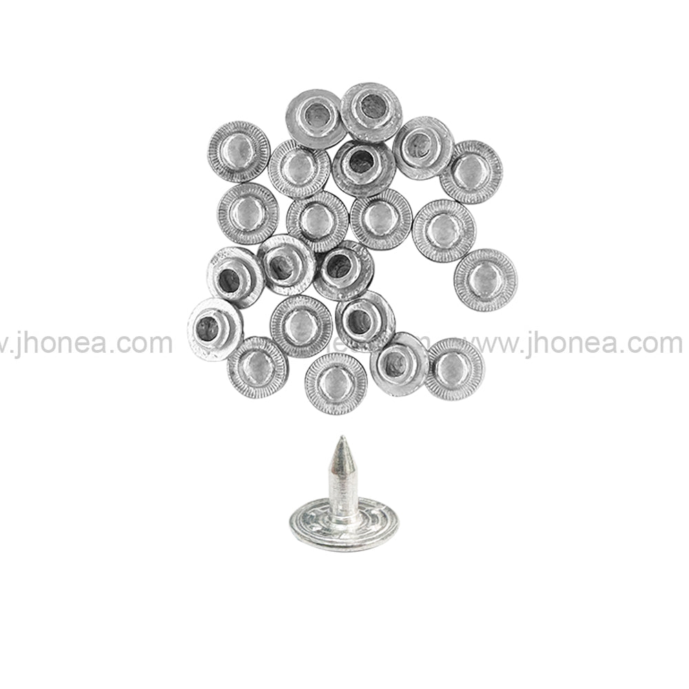 Decorative Shiny Silver Rivet Stud Fasteners for Jeans & DIY Leathercraft
