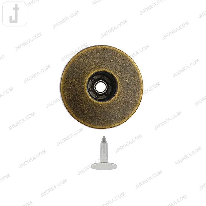 Antique Brass Finish Round Denim Buttons for Jeans and Jackets