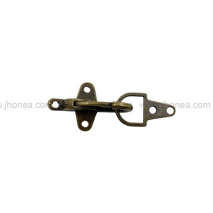 Dapper Style Vintage Antique Brass Design Closure Clasp for Jackets