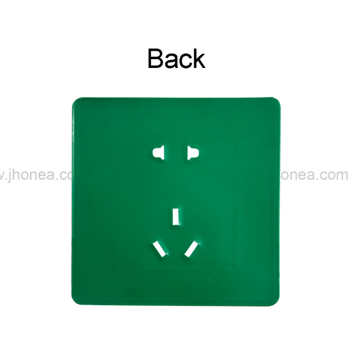 Decorative Square Silicone Patch for Clothing with Socket Design