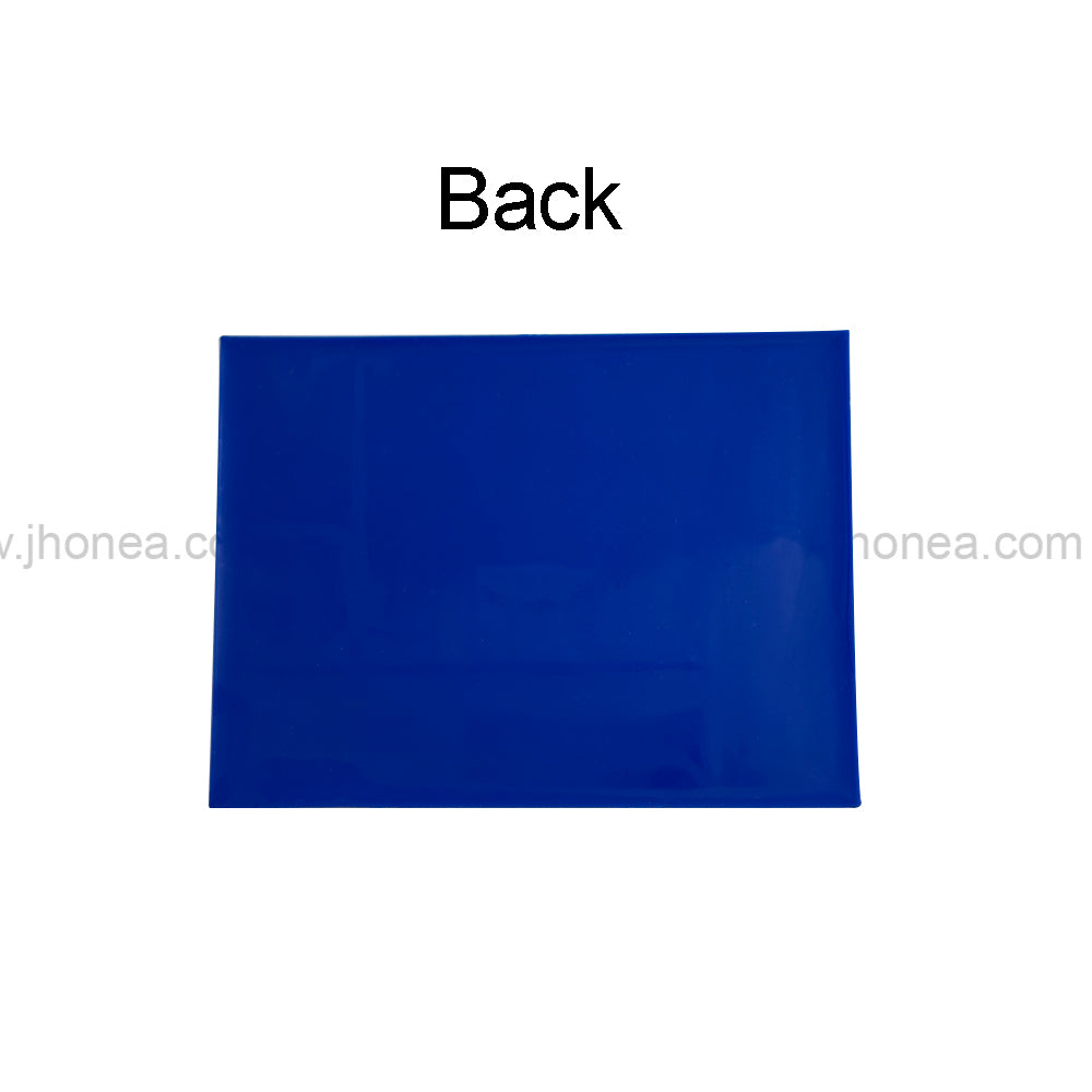 Geometric Pattern Rectangle Silicone Patch for Bags