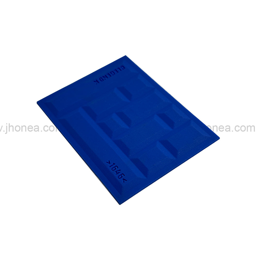 Geometric Pattern Rectangle Silicone Patch for Bags