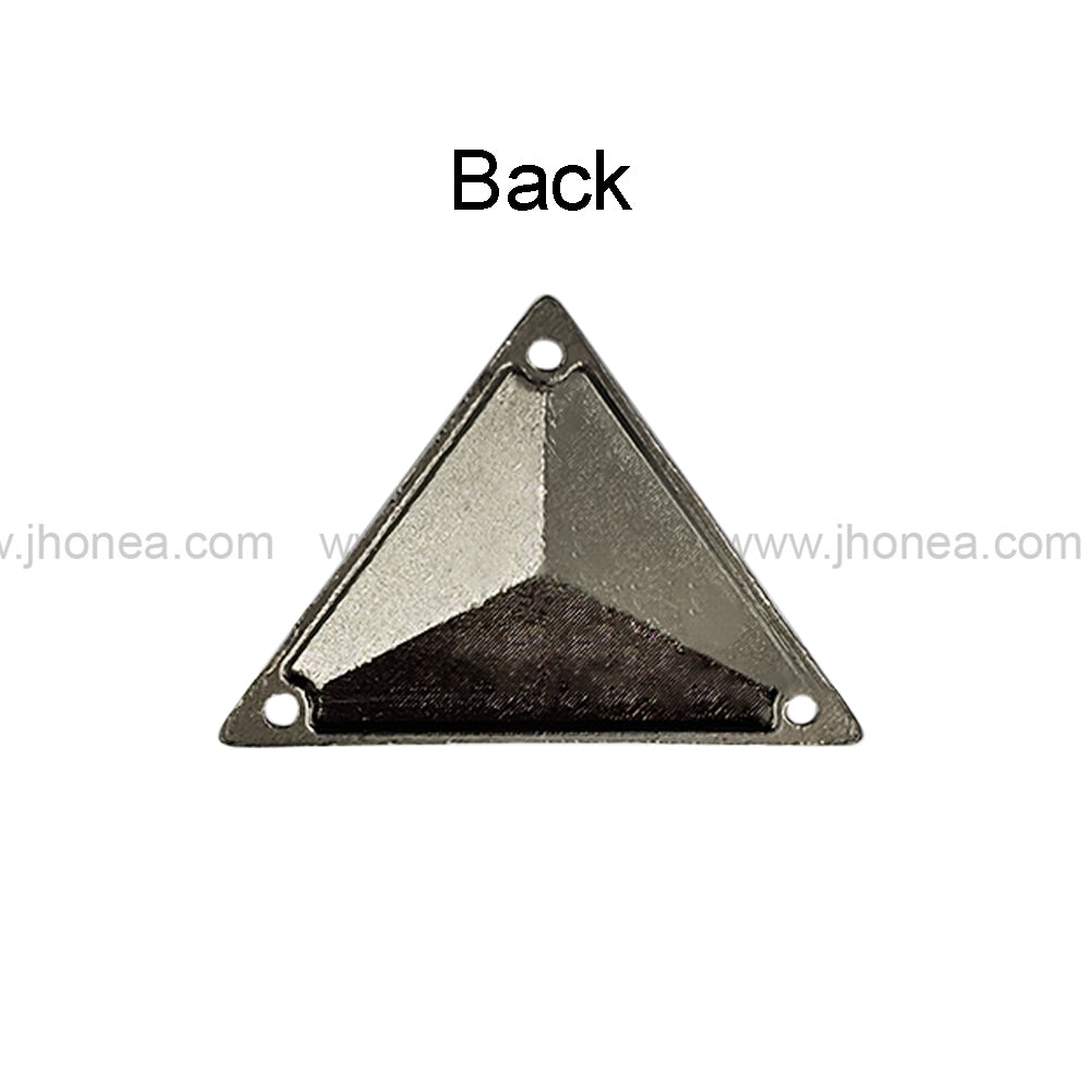 Elegant Triangle Shape Metal Clothing Accessory for Bags and Garments