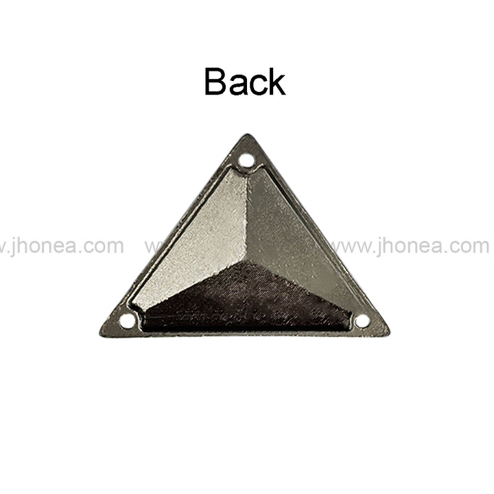 Elegant Triangle Shape Metal Clothing Accessory for Bags and Garments