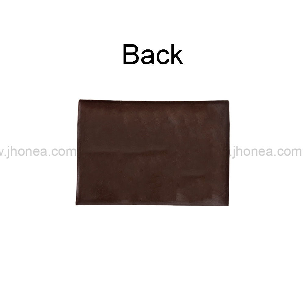 Bold Dark Brown Silicone Patch for Backpacks and Caps