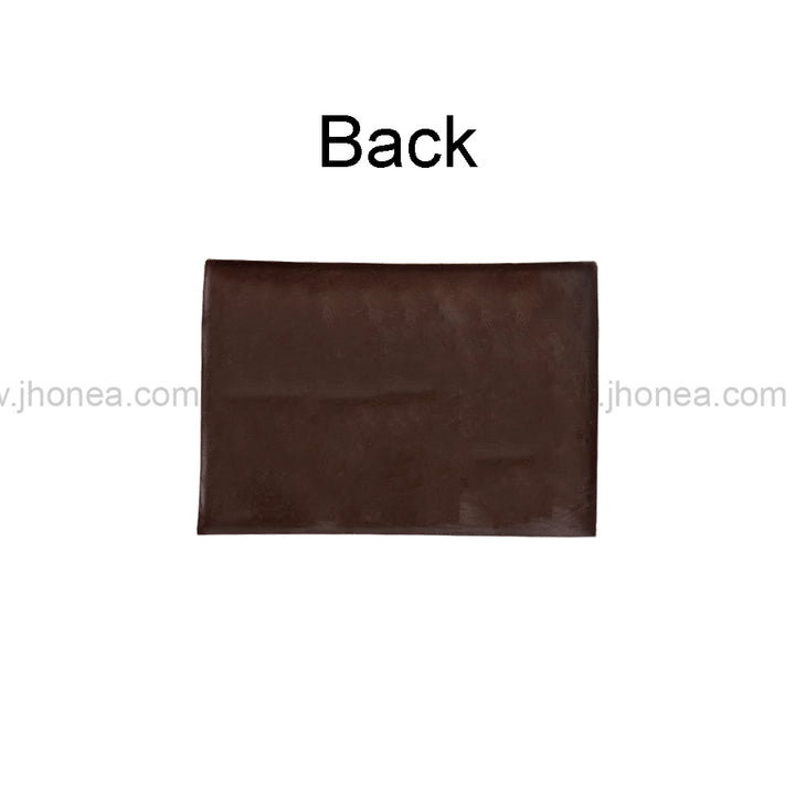 Bold Dark Brown Silicone Patch for Backpacks and Caps