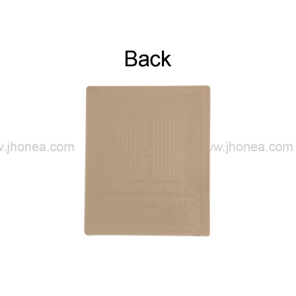 Stylish Taupe Brown Textured Silicone Patch