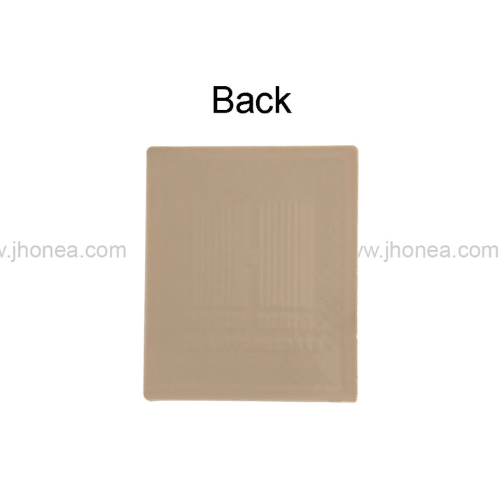 Stylish Taupe Brown Textured Silicone Patch