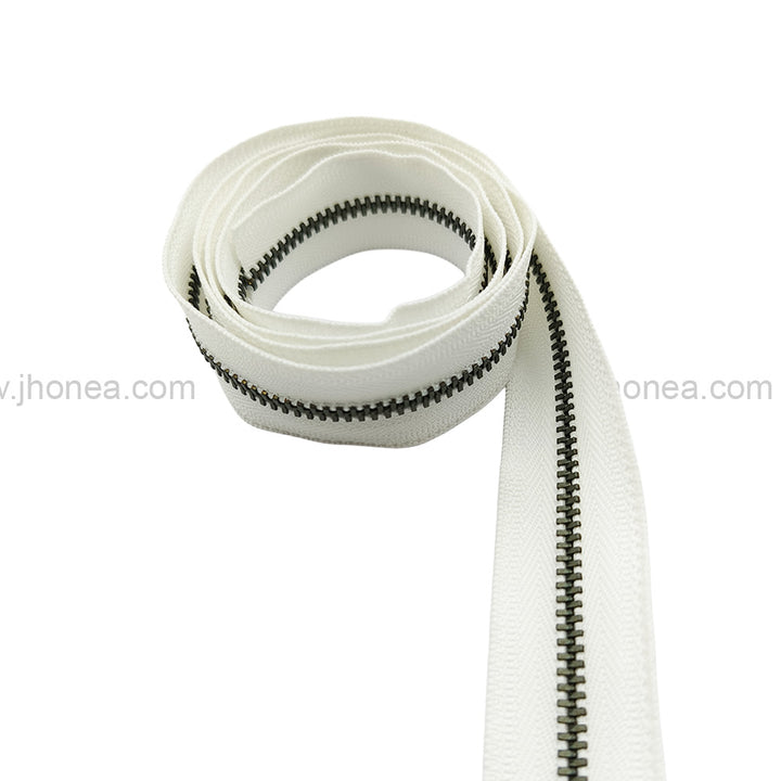 YKK #3 Number Premium Quality White Tape YKK Metal Zipper Rolls