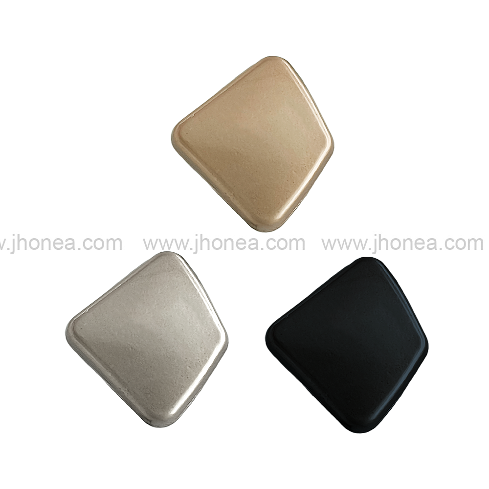 Unique Matte Finish Geometric Shape Shank Metal Button