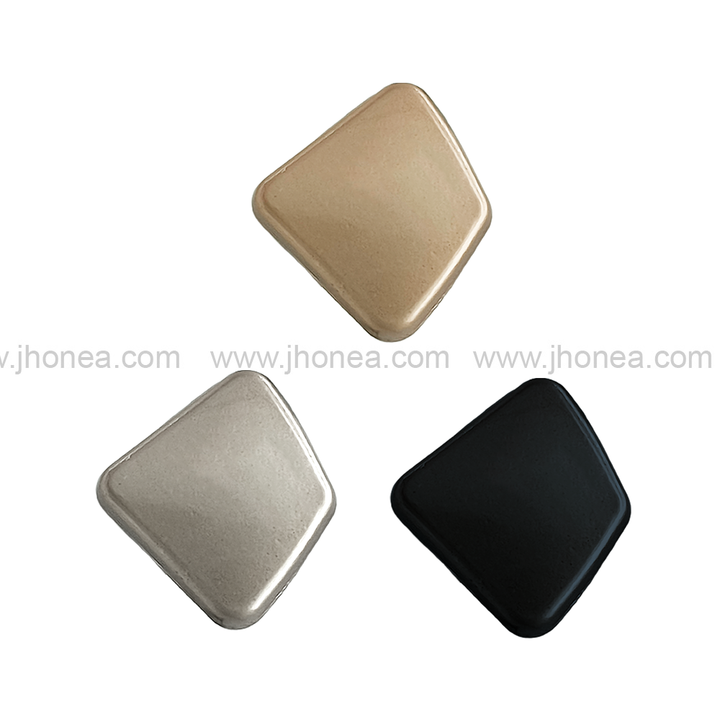 Unique Matte Finish Geometric Shape Shank Metal Button