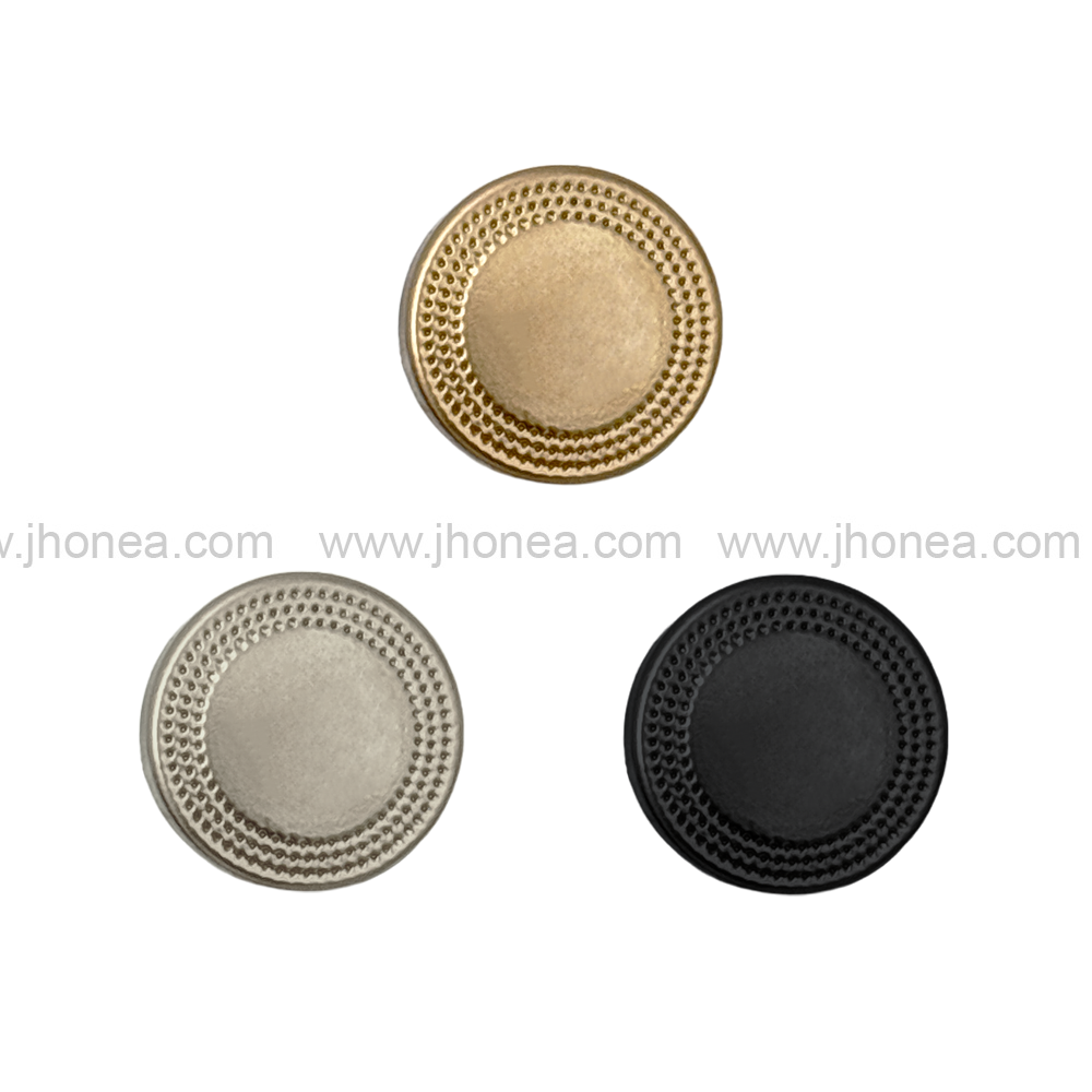 Premium Round Shape Classic Matte Finish Shank Metal Button