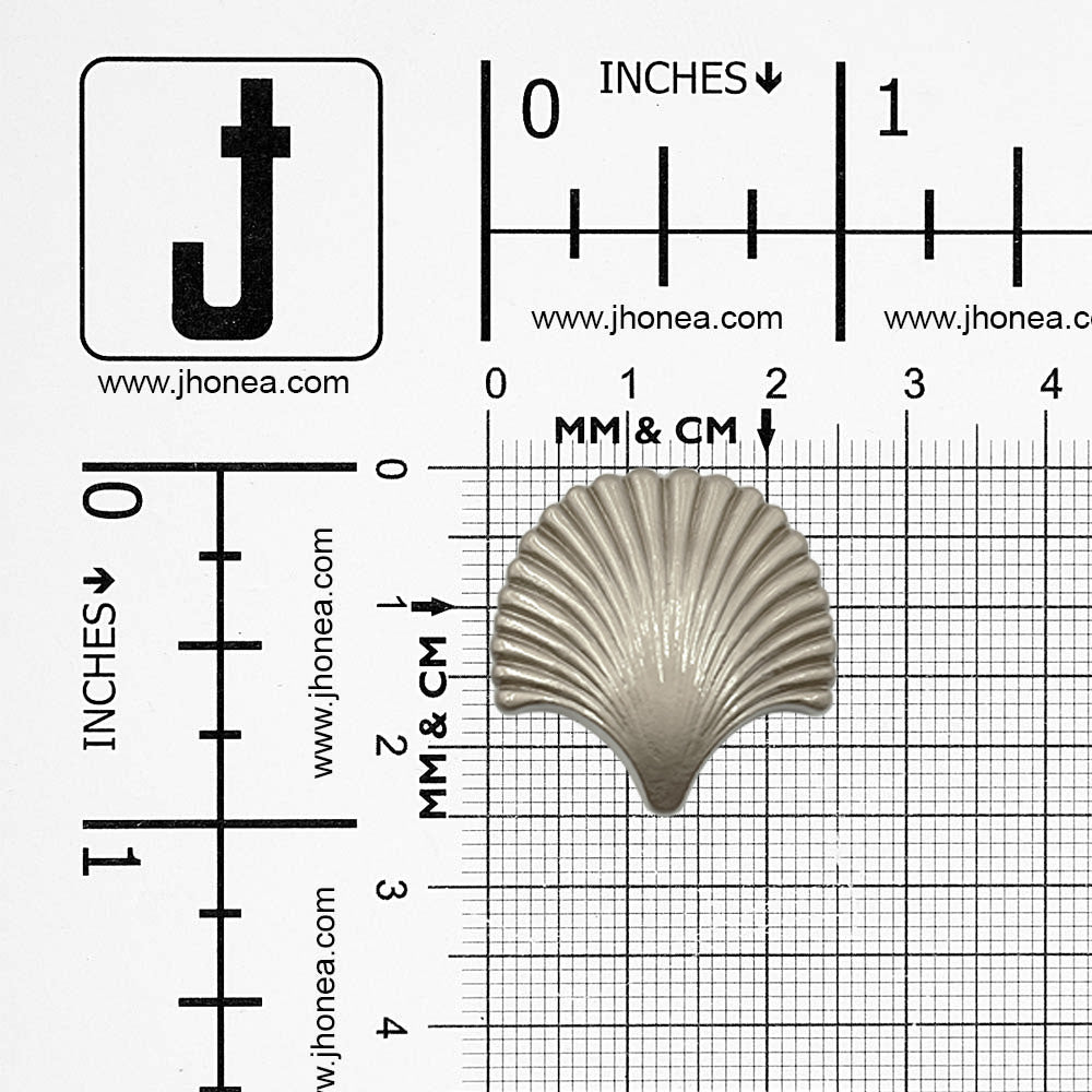 Decorative Sea Shell Shape 25mm(40L) Shank Metal Button