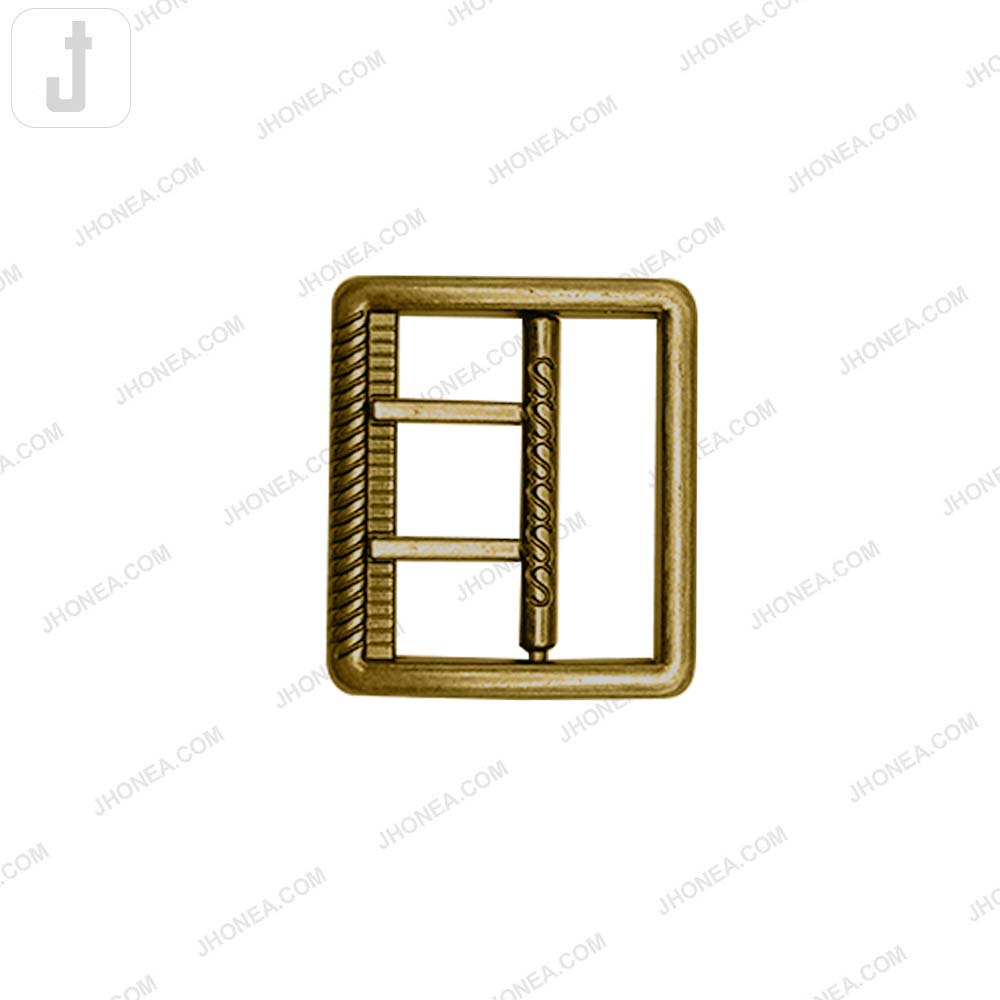 Modern Rectangular Shaped Metal Pant Buckle for Men’s & Women’s Apparel