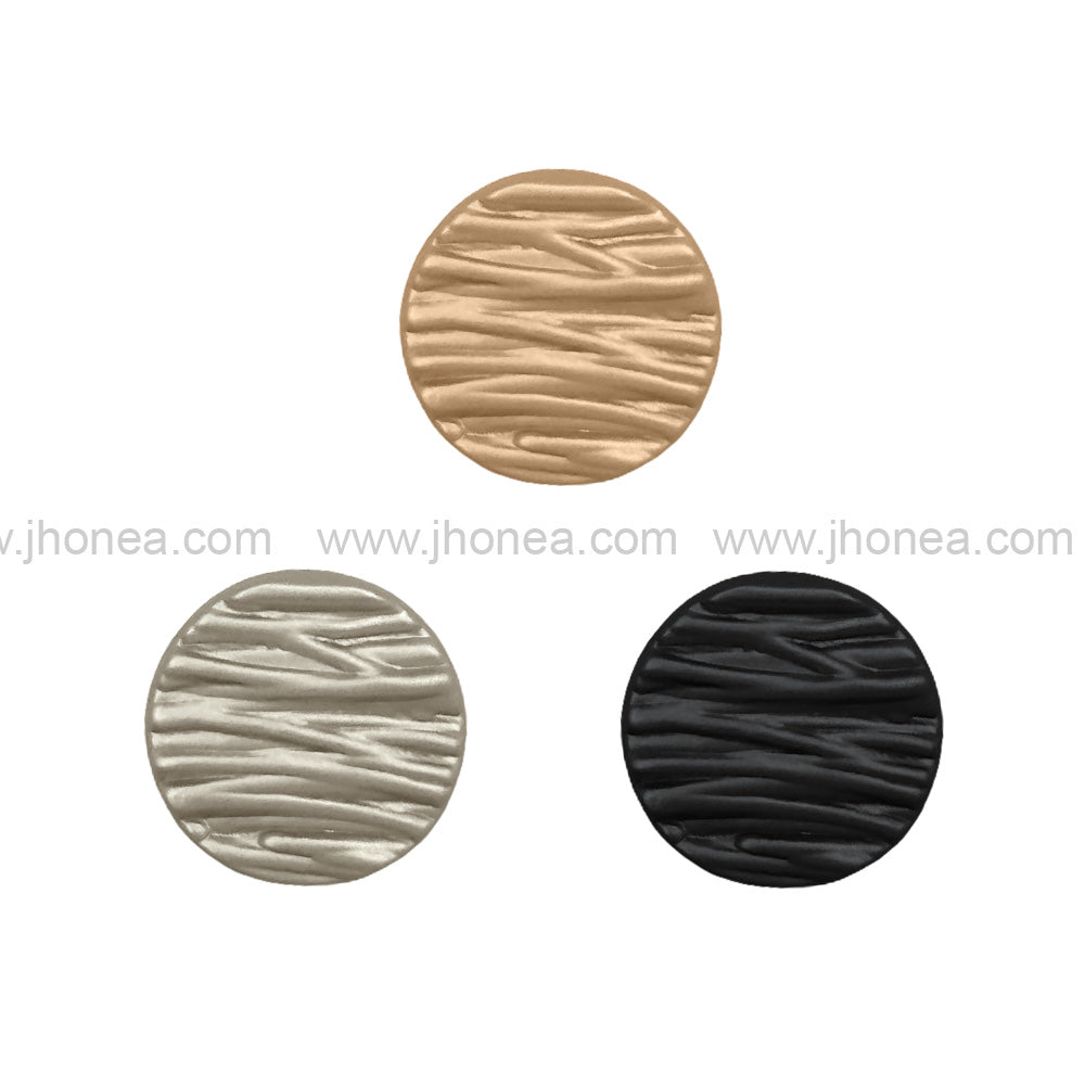 Round Shape Matte Finish Classic Shank Metal Buttons