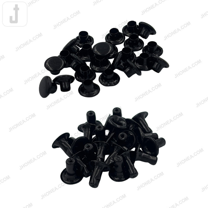 Elegant Solid Brass Flat Rivets for Denim/Leather/Bags/DIY Craft Projects