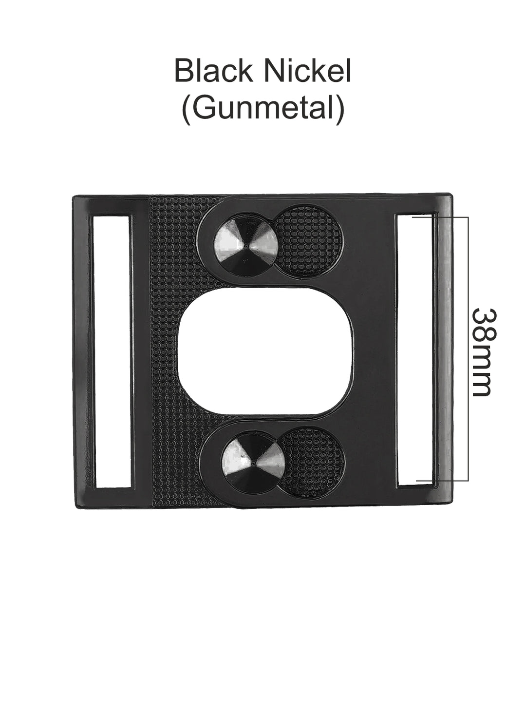 Premium Double Slot Interlocking Metal Closure Clasp Buckle for Bags/Belts