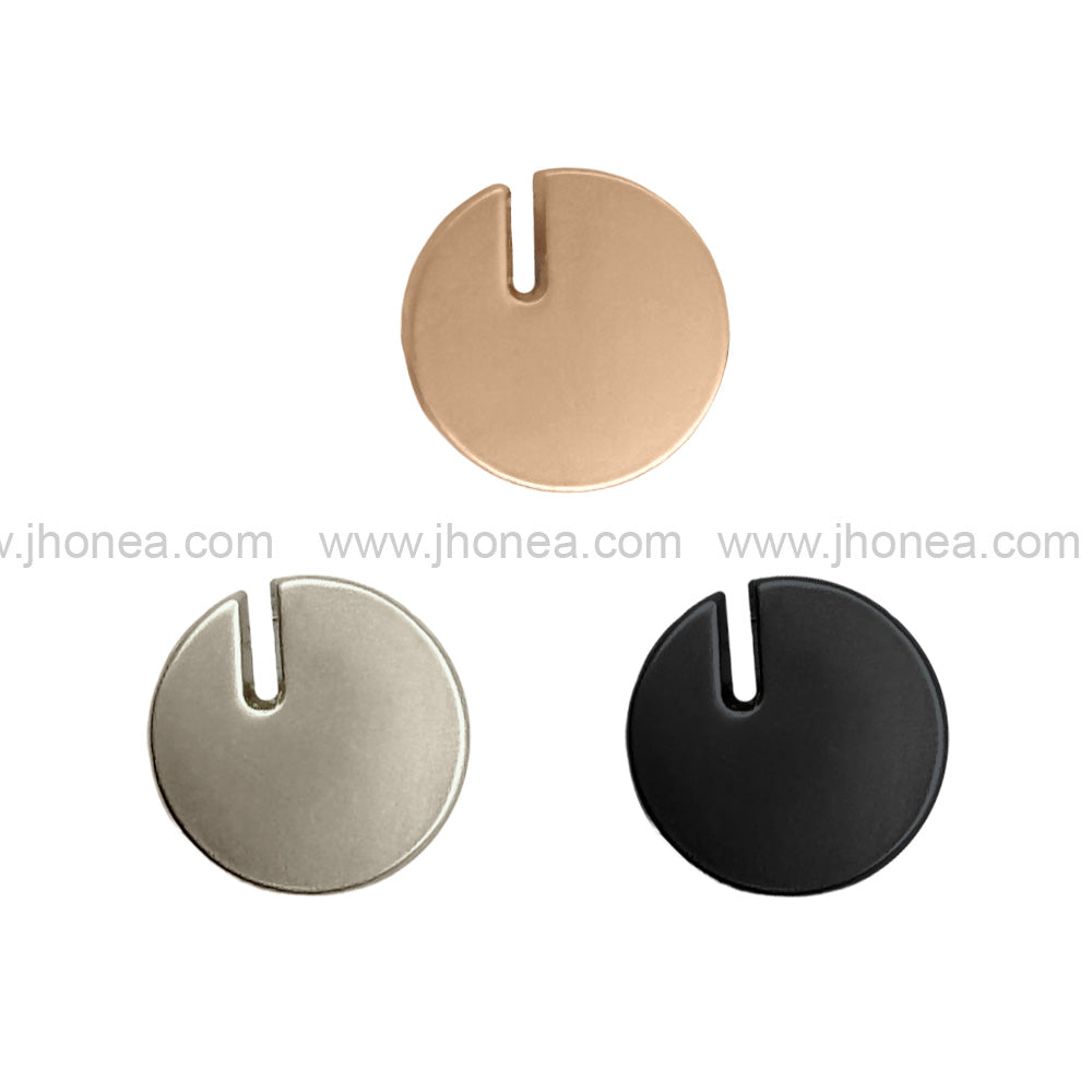 Classic 10mm Cutting Edge Design Matte Finish Metal Button