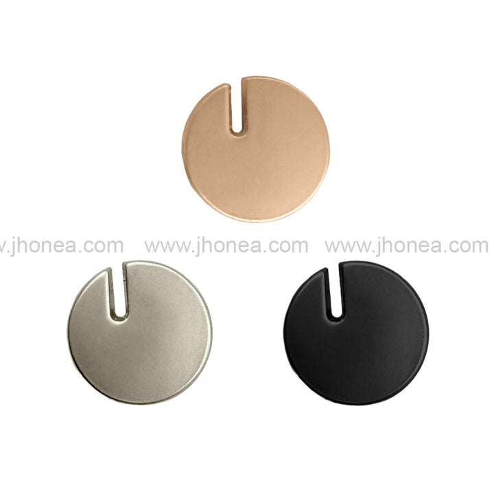 Classic 10mm Cutting Edge Design Matte Finish Metal Button